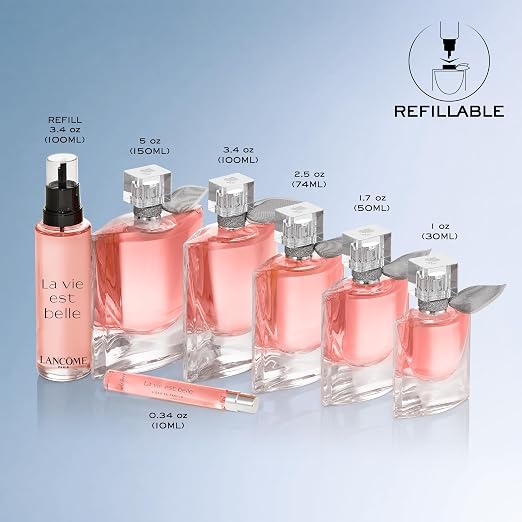 Lancôme La Vie Est Belle Eau de Parfum - Floral Women's Perfume Long Lasting Fragrance with Notes of Iris, Earthy Patchouli, Warm Vanilla & Spun Sugar - Floral & Sweet Perfume for Women